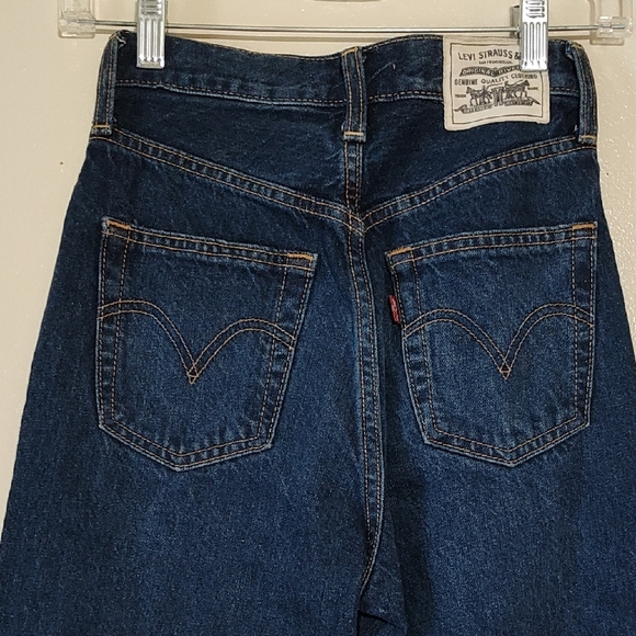 Levi's Dark Ribcage Straight Jeans size 24 - Picture 4 of 6